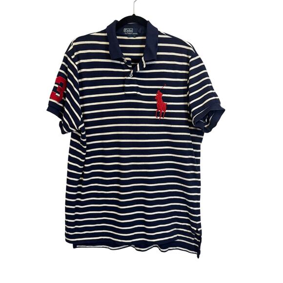 Polo Ralph Lauren Other - Ralph Lauren Striped Polo Shirt Blue Large